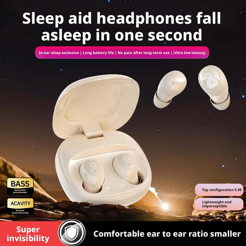 For T20 Invisible Mini Invisible Wireless Bluetooth In Ear Earbuds for Small Ears Canals Women Sleep Earbuds, 5.4 Bluetooth - Image 2